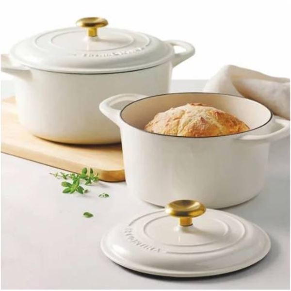 Tramontina Enameled Cast Iron Dutch Oven Set 3.7 L + 6.6 L