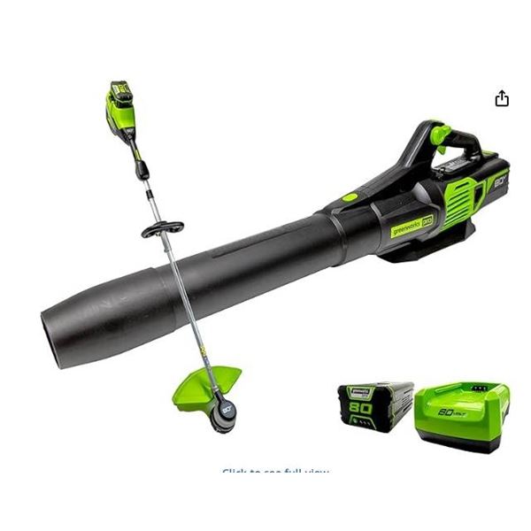 Greenworks Pro 80V 16-Inch String Trimmer and Blower Combo Kit