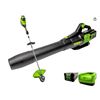 Image 1 : Greenworks Pro 80V 16-Inch String Trimmer and Blower Combo Kit