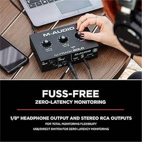 M-Audio M-Track Solo 2-Input USB Audio Interface with Software