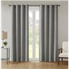 Image 1 : Beautyrest Platinum Blackout Curtain Panel Pair, 52 x 96 Inches, Gray