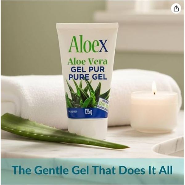 Aloex After Sun Aloe Vera Gel 12x 60g TSA Approved