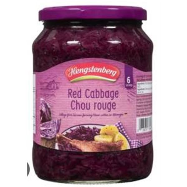 Hengstenberg Red Cabbage 12 Jars, 720ml Each