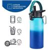 Image 1 : GymGear 24 oz Insulated Water Bottle With Integrated Straw