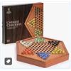 Image 1 : Yellow Mountain Imports Chinese Checkers Set with Wooden Storage