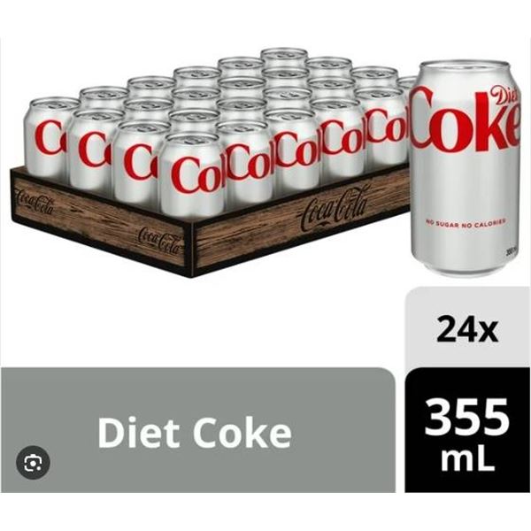 Diet Coke 23 x 355ml Cans Beverage Lot