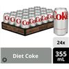 Image 1 : Diet Coke 23 x 355ml Cans Beverage Lot