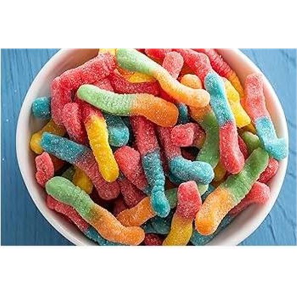 Trolli Sour Brite Crawlers Gummy Candy, 12 Bags x 142g Each