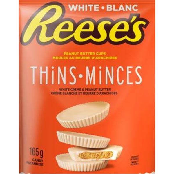 Reese’s White Thin Peanut Butter Cups 12x165G