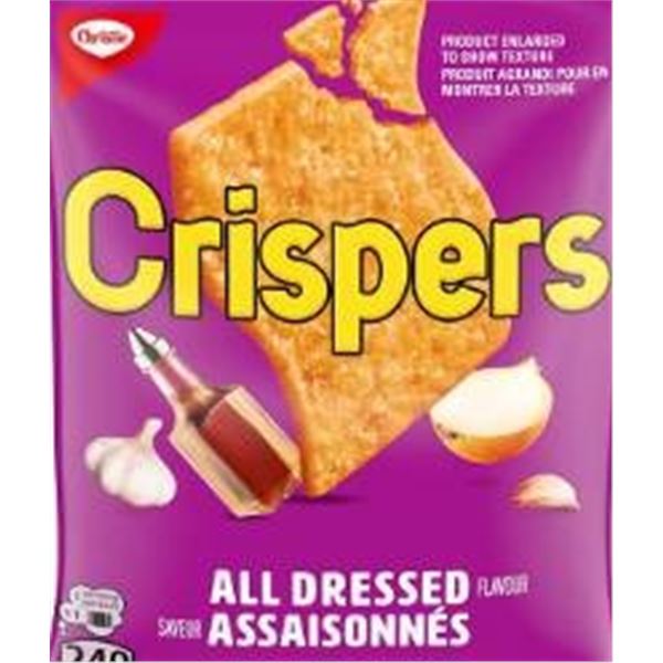 Crispers All Dressed Snacks – 36 x 28g Packs