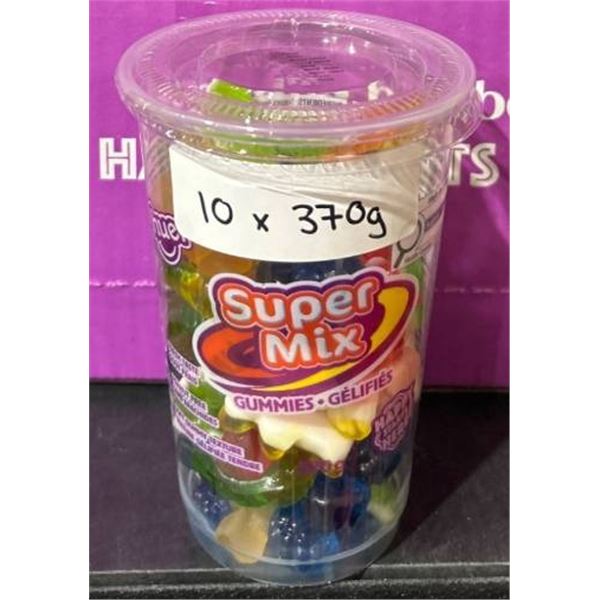 Huer Super Mix Gummy Candy 10 Count 37g Each