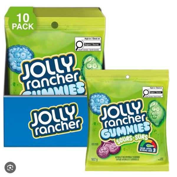 Jolly Rancher Gummies Sour 182 g/10 Pack
