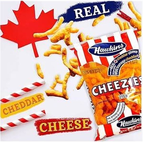 Hawkins Snack-Pak Cheezies, 36 Individual Bags – 1296g total