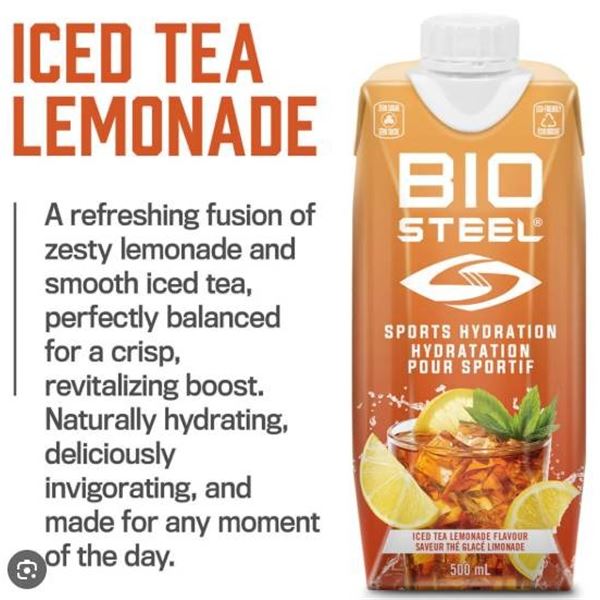 BioSteel Sports Hydration 12 x 500mL Iced Tea Flavor