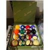 Image 2 : Aska Set of Pool Balls with Numbers: Complete Set of 15 + Cue Ball