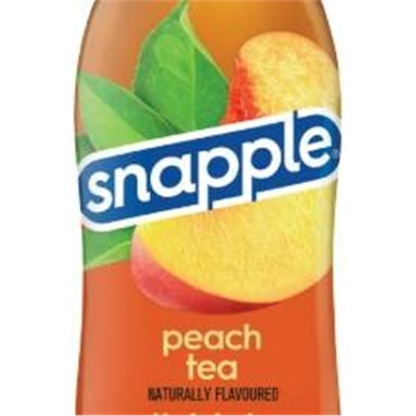 Snapple Peach Tea 10-Pack Beverage Lot, 473ml Bottles