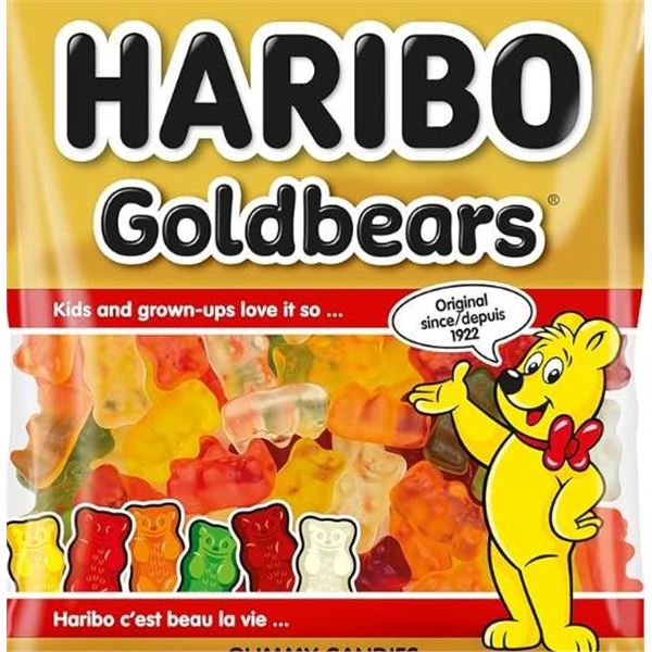 Haribo Goldbears Gummy Candies, 12 Packs of 175g Each