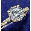 Image 1 : $2100, 10K(1.77g), LAB DIAMOND (1.18ct)RING, size 6, appraised value $2100