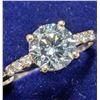 Image 2 : $2100, 10K(1.77g), LAB DIAMOND (1.18ct)RING, size 6, appraised value $2100