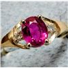Image 1 : $1170, 10K(1.61g), LAB RUBY  (0.95ct), DIA (0.04ct)RING, size 7, appraised value $1170