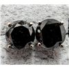 Image 1 : $1550, 14K(1.13g), BLACK DIAMOND (2.3ct) EARRING, appraised value $1550