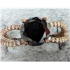 Image 3 : $2940, 10K(2.02g), BLACK DIAMOND (2ct), MOISSANITE (0.2ct)RING, size 6.75, appraised value $2940