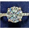 Image 2 : $1665, 10K(2.14g), MOISSANITE (1.37ct)RING, size 5.75, appraised value $1665