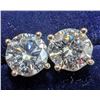 Image 2 : $2300, 10K(1.46g), LAB DIAMOND (2.25ct) EARRING, appraised value $2300
