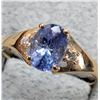 Image 2 : $1340, 10K(1.63g), TANZANITE (0.9ct), DIA (0.04ct)RING, size 7, appraised value $1340