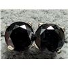 Image 1 : $900, 14K(0.7g), BLACK DIAMOND (1.02ct) EARRING, appraised value $900