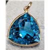 Image 1 : $620, 10K(1.63g),  BLUE TOPAZ (7ct)PENDANT, appraised value $620