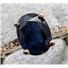 Image 1 : $1500, 10K(1.82g), SAPPHIRE (1.4ct), DIA (0.06ct)RING, size 5.5, appraised value $1500