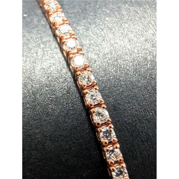 $4125, 14K(3.98g),  NATURA DIAMOND (1ct)BRACELET 7", appraised value $4125