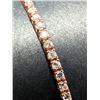 Image 1 : $4125, 14K(3.98g),  NATURA DIAMOND (1ct)BRACELET 7", appraised value $4125