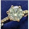 Image 2 : $5435, 10K(1.19g), NATURAL DIAMOND (1+0.03ct)RING, size 6.75, appraised value $5435