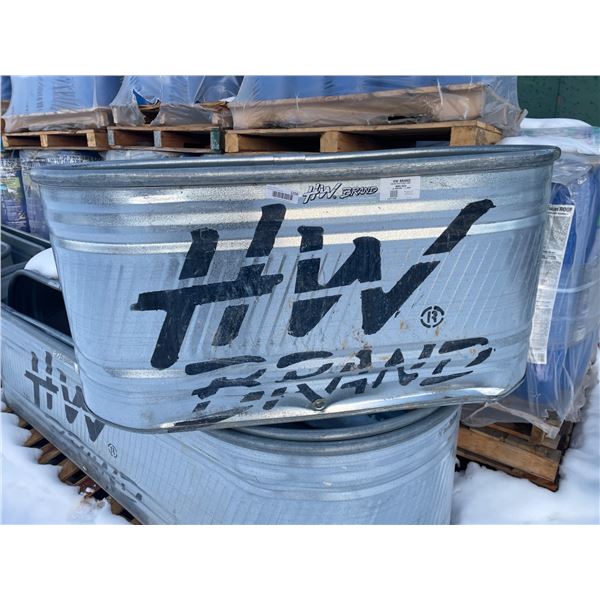 HW Brand Round End Stock Tank, Model RE224, 4 ft x 2 ft
