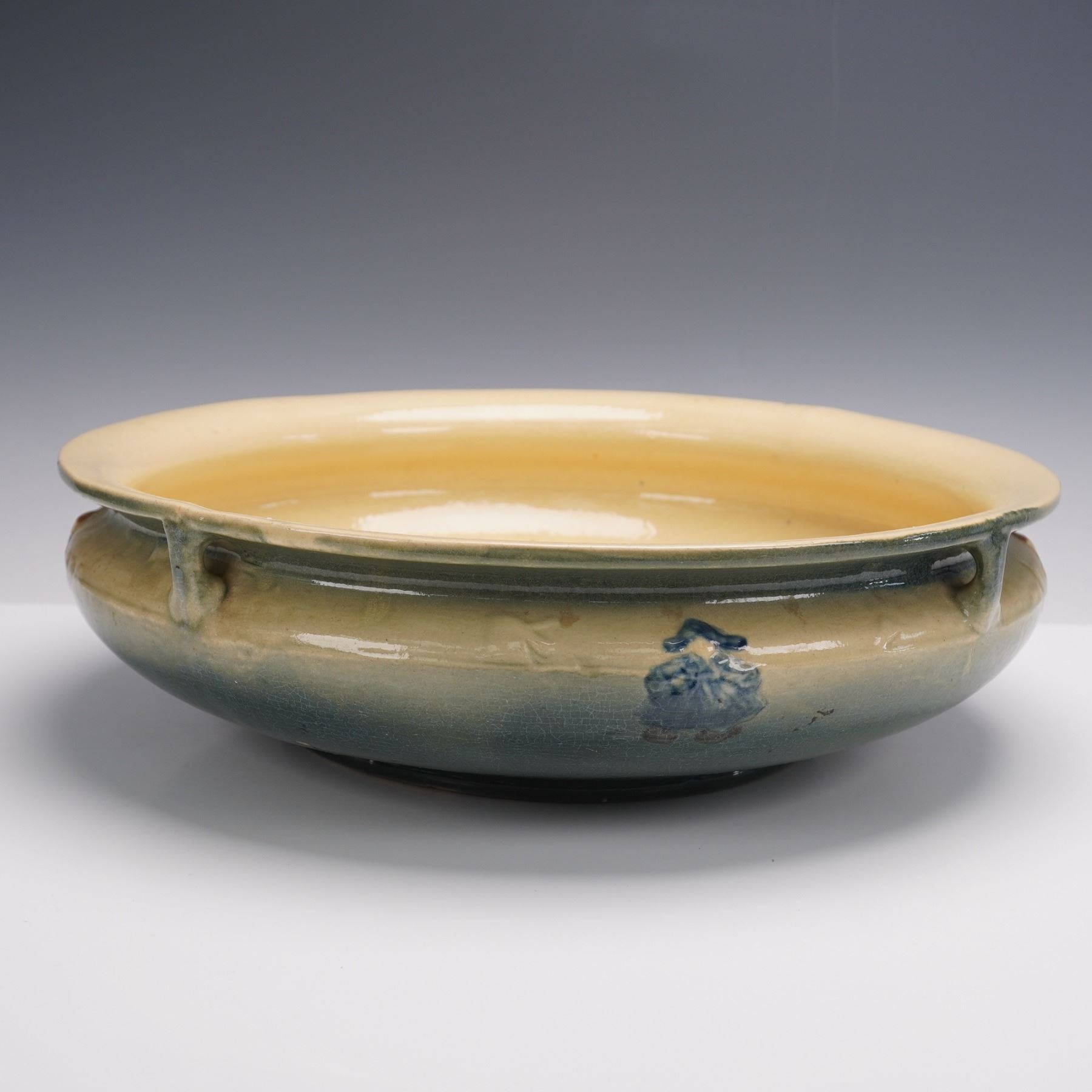 Roseville Pottery Holland Line Bowl with Dutch Figures