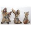 Image 3 : THREE SANTA CLARA POTTERY ANIMALS