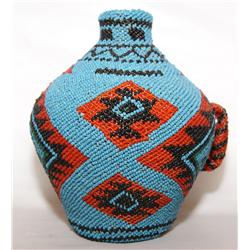 PAIUTE BEADED SEED JAR
