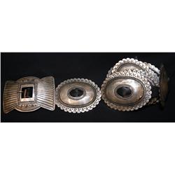 NAVAJO STERLING CONCHO BELT