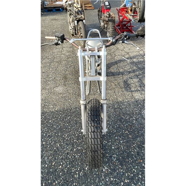 MOTORCYCLE, SILVER, NO VIN PLATE,