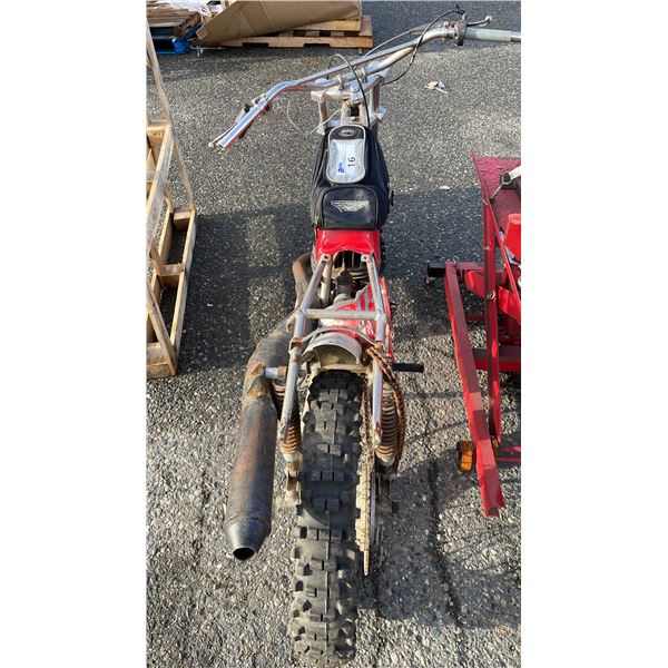 RICKMAN, MOTORCYCLE, RED, NO VIN PLATE,