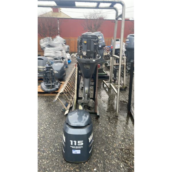 YAMAHA 115 HP FOUR-STROKE FUEL INJECTION OUTBOARD MOTOR IN MOTOR FRAME *UNKNOWN RUNNING CONDITION*