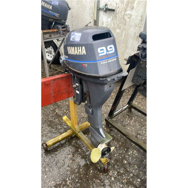 YAMAHA T9.9PLRZ 9.9 HP OUTBOARD MOTOR ON PORTABLE MOTOR STAND *UNKNOWN RUNNING CONDITION*