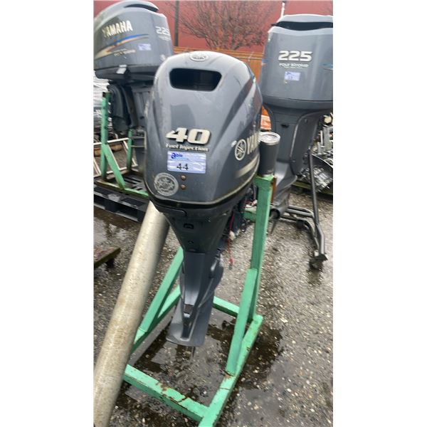 YAMAHA F40LA 40 HP OUTBOARD MOTOR ON PORTABLE MOTOR STAND *UNKNOWN RUNNING CONDITION*