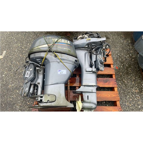 YAMAHA F30TLRC 30 HP OUTBOARD MOTOR & YAMAHA 9.9 HP OUTBOARD MOTOR *UNKNOWN RUNNING CONDITION*