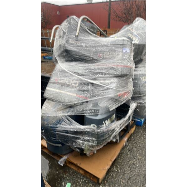 PALLET OF ASSORTED OUTBOARD MOTOR PARTS *UNKNOWN RUNNING CONDITION*