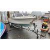 Image 2 : HOURSTON GLASSCRAFT 13K199412, BOAT, WHITE & BLUE, ON 2006 ROAD RUNNER TRAILER,