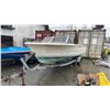 Image 3 : HOURSTON GLASSCRAFT 13K199412, BOAT, WHITE & BLUE, ON 2006 ROAD RUNNER TRAILER,