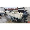 Image 4 : HOURSTON GLASSCRAFT 13K199412, BOAT, WHITE & BLUE, ON 2006 ROAD RUNNER TRAILER,